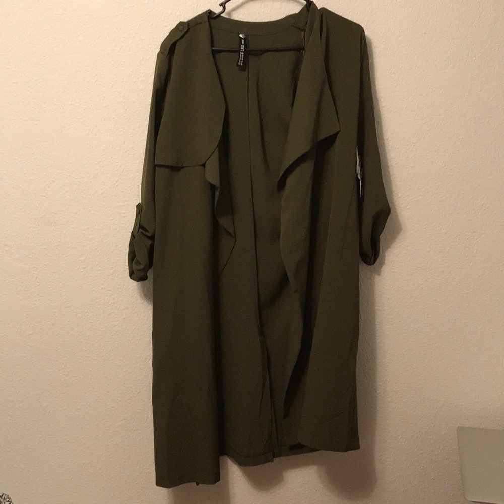 Miltary Green Long Jacket